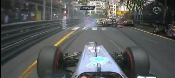 Primera curva del GP de Mónaco