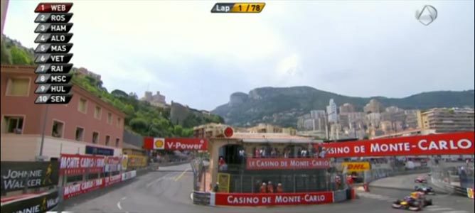Primera vuelta del GP de Mónaco