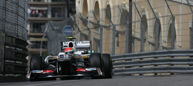 Sergio Pérez con el Sauber C31 de 2012