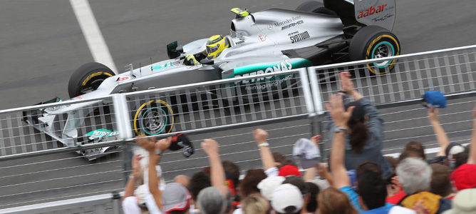 Nico Rosberg durante la clasificación de Canadá 2012