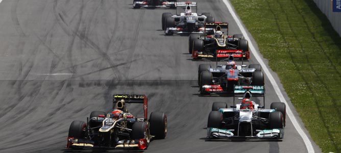 Los dos Lotus en el GP de Canadá