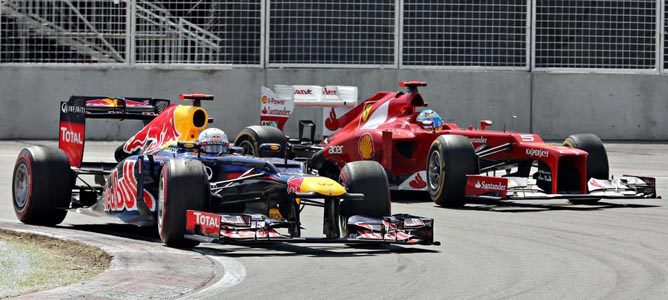 Un Red Bull en el GP de Canadá