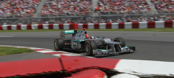 Un Mercedes en el GP de Canadá