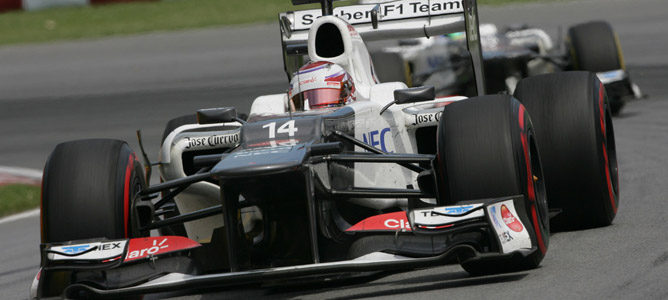 Los dos C31 durante el GP de Canadá 2012