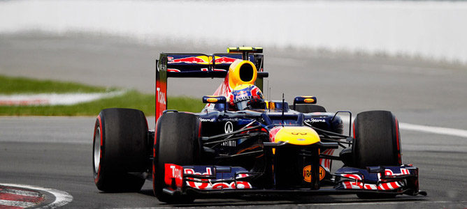 Mark Webber en el circuito urbano de Montreal