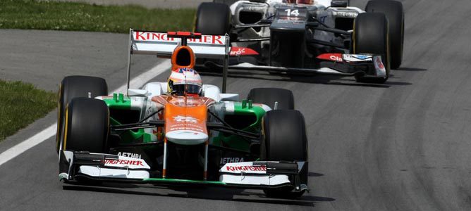 Paul di Resta en el circuito urbano de Montreal