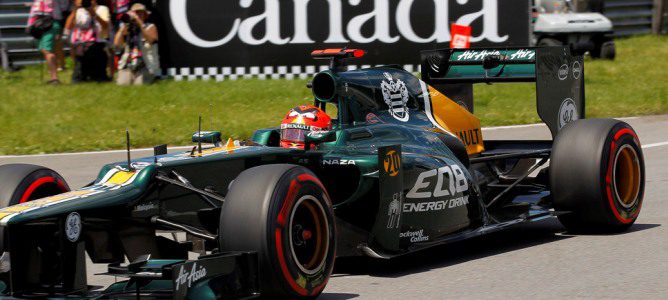 Heikki Kovalainen con el CT01 en Canadá