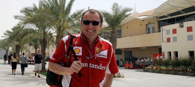 Stefano Domenicali llegando al paddock de Sepang