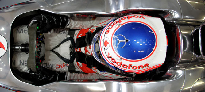 Jenson Button en su box