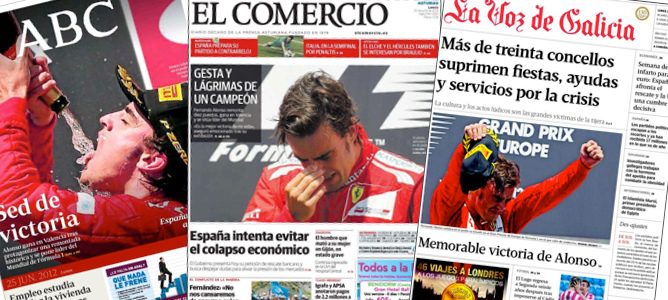 Fernando Alonso en la prensa