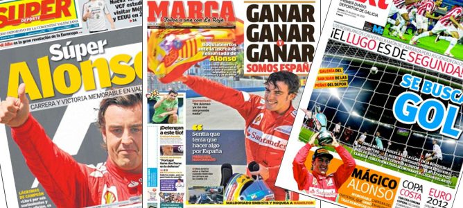 Fernando Alonso en la prensa