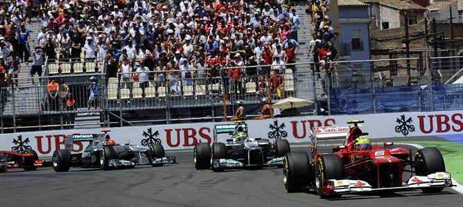 Felipe Massa en Valencia 2012