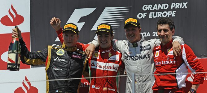 Podio GP Europa 2012