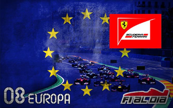 Cartel anunciador del GP de Europa de F1