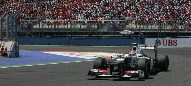 Un Sauber por las calles de Valencia