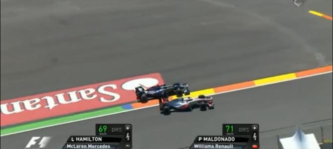 El incidente entre Maldonado y Hamilton