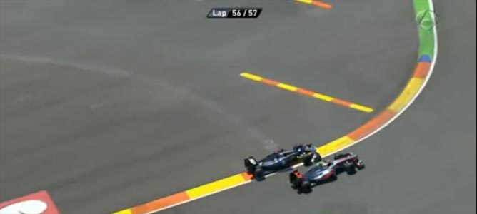 El incidente entre Maldonado y Hamilton