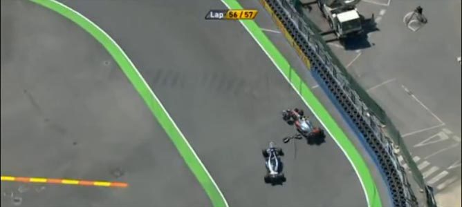 El incidente entre Maldonado y Hamilton