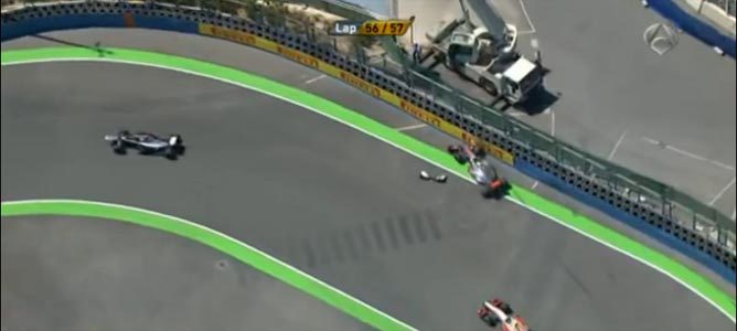 El incidente entre Maldonado y Hamilton