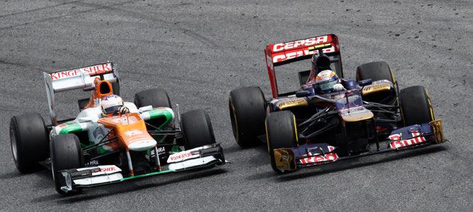 Toro Rosso y Force India en España 2012