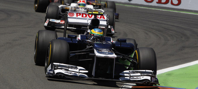 Bruno Senna rodando en Valencia