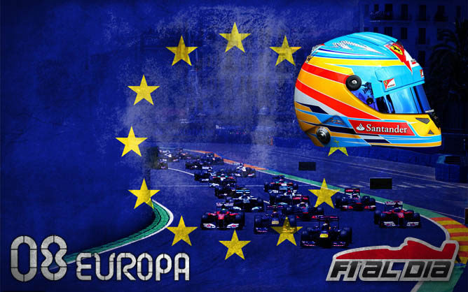 Cartel anunciador del GP de Europa de F1