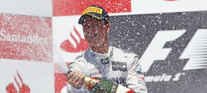 Michael Schumacher en el GP de Europa 2012