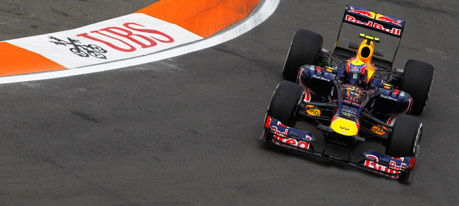 Mark Webber en el GP de Europa 2012