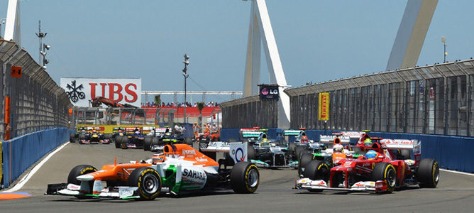 Nico Hulkenberg en el GP de Europa 2012