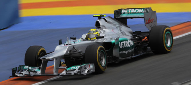 Nico Rosberg en el GP de Europa 2012