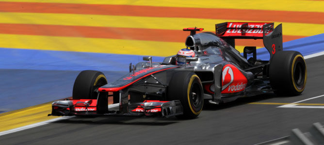 Jenson Button en el GP de Europa 2012