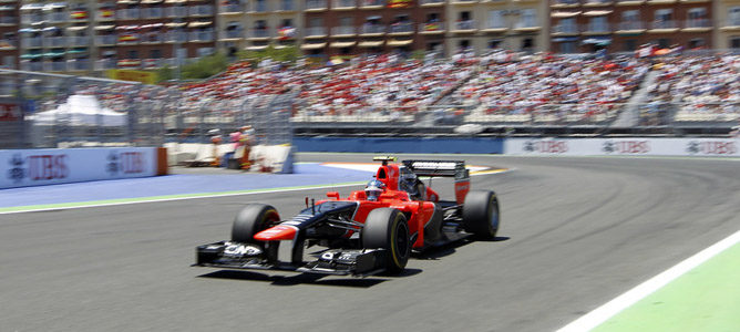 Charles Pic en el GP de Europa 2012