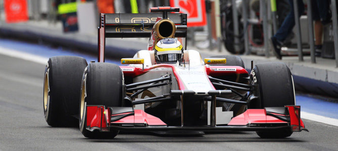 Pedro de la Rosa en el GP de Europa 2012