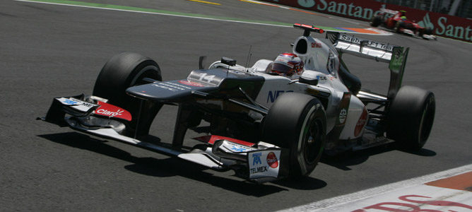 Kamui Kobayashi en el GP de Europa 2012