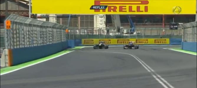 Maniobra entre Ricciardo y Petrov