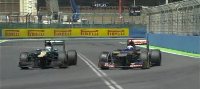 Maniobra entre Ricciardo y Petrov