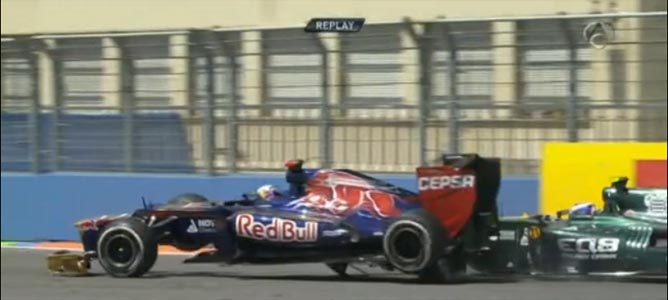 Maniobra entre Ricciardo y Petrov