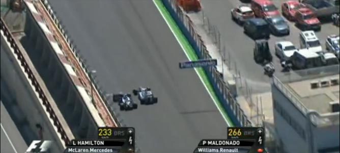 El incidente entre Maldonado y Hamilton