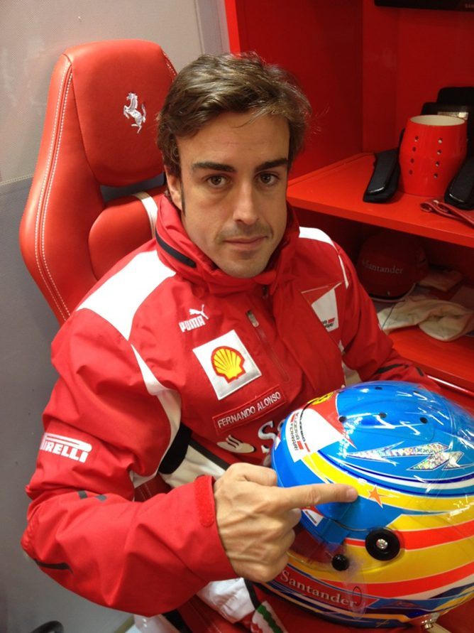 Fernando Alonso en Silverstone 2012