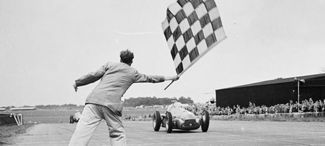 Victoria en 1950 de Giuseppe Farina en Silverstone