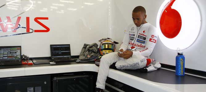 Lewis Hamilton en Silverstone