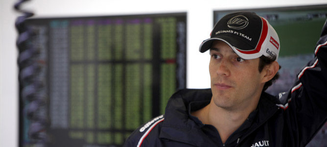 Bruno Senna en el box