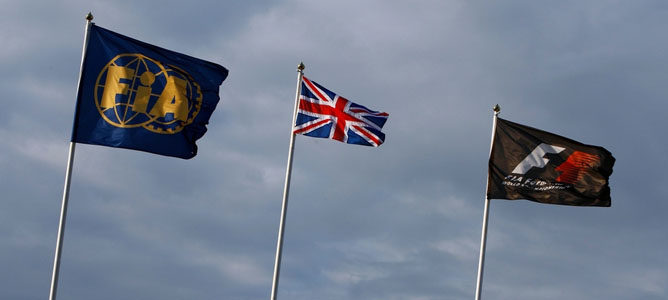 Banderas del GP de Gran Bretaña 2012
