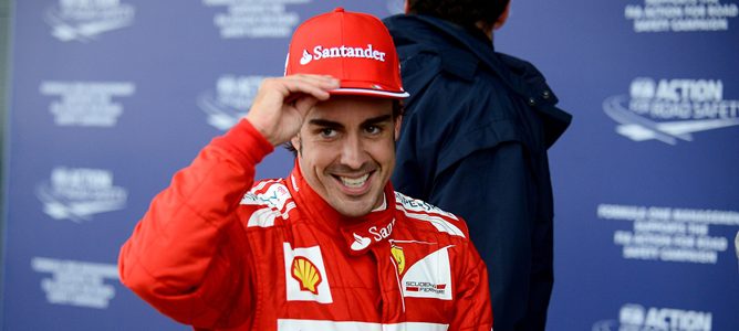 Fernando Alonso at Silverstone 2012