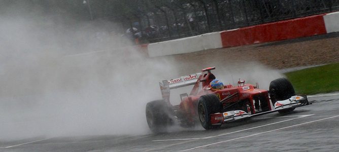 Fernando Alonso at Silverstone 2012