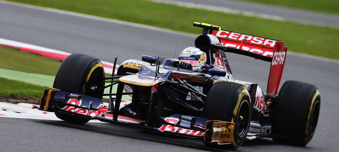 Jean-Eric Vergne durante el GP de Gran Bretaña 2012