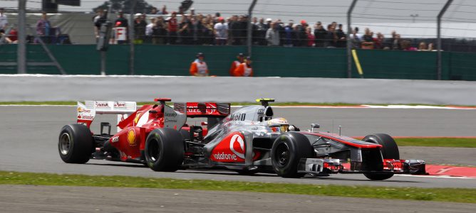 Lewis Hamilton en Silverstone