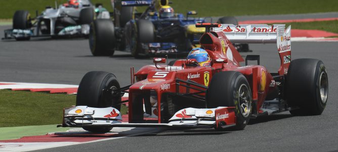 Fernando Alonso en Silverstone