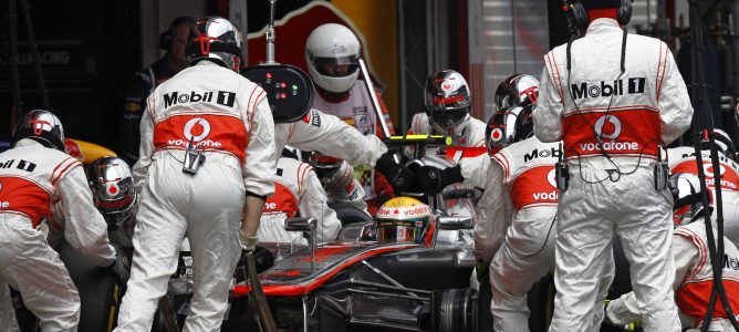 Sam Michael, contento con la mejora de McLaren en los 'pit stops'