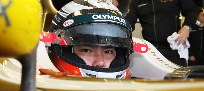 Ma Qing Hua en los test de Silverstone 2012